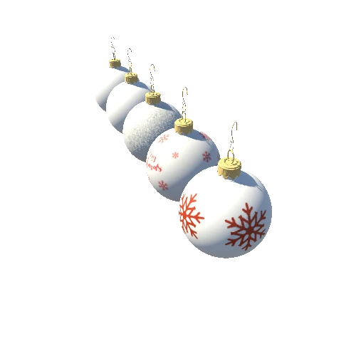 CHRISTMAS BAUBLES_White